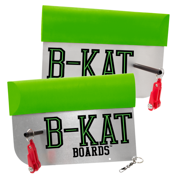 green small and medium planer board for catfish Green/Silver