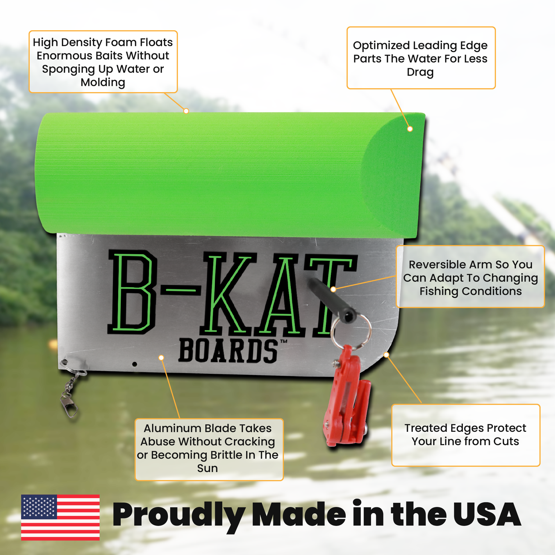 strong metal and eva foam planer board for catfish Always_Display